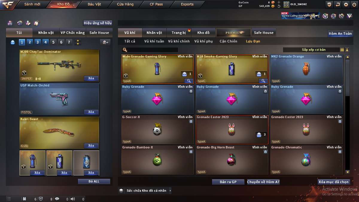 shop acc cf uy tin gia re